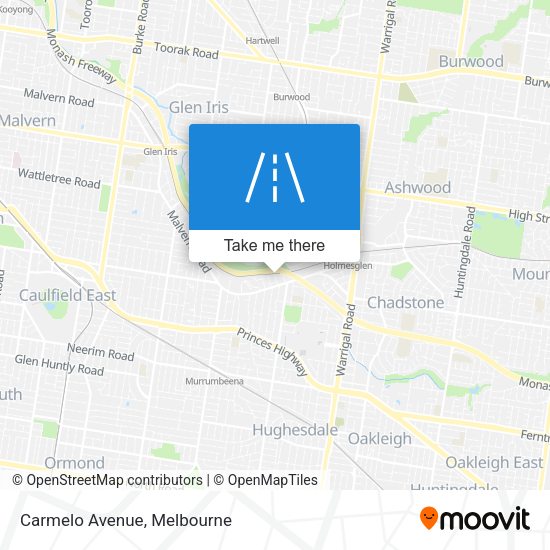 Carmelo Avenue map