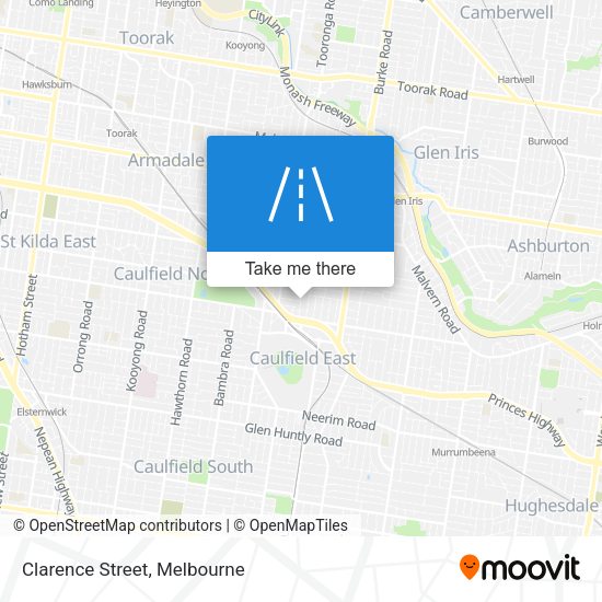Clarence Street map