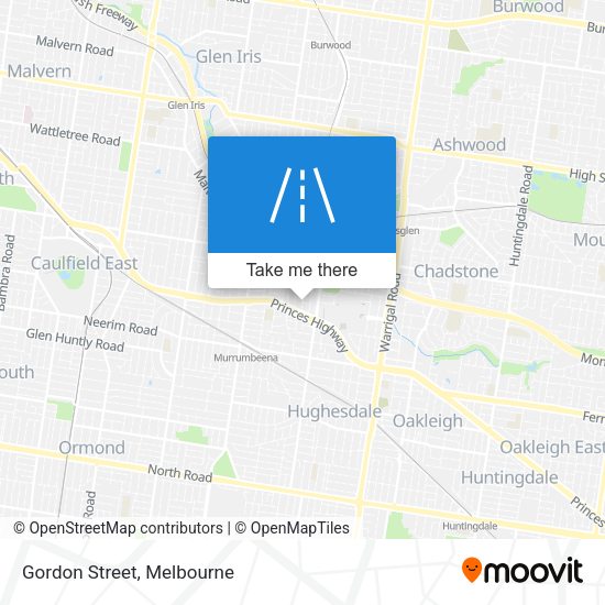 Gordon Street map