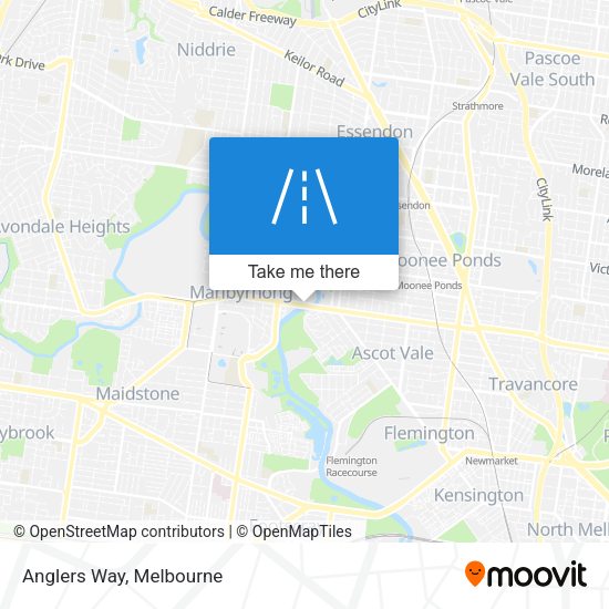 Anglers Way map