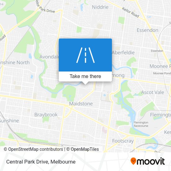 Central Park Drive map