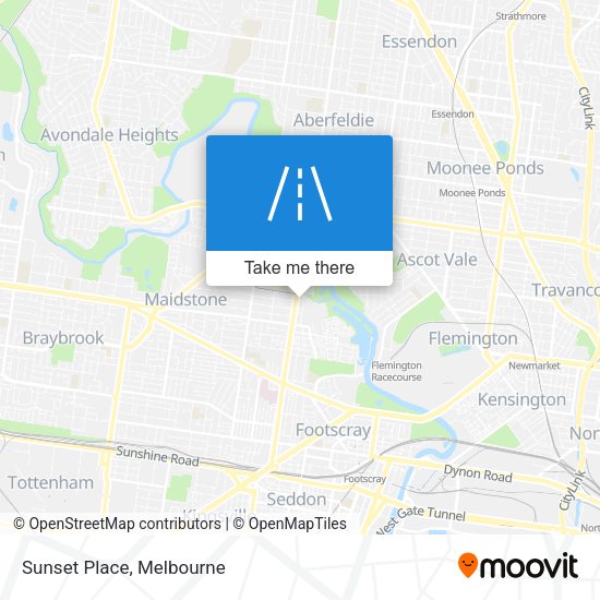 Sunset Place map
