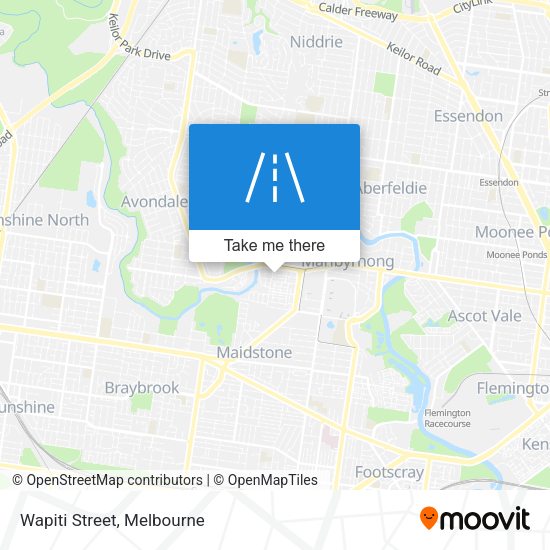 Wapiti Street map
