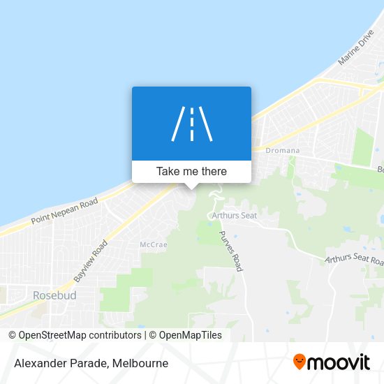 Alexander Parade map