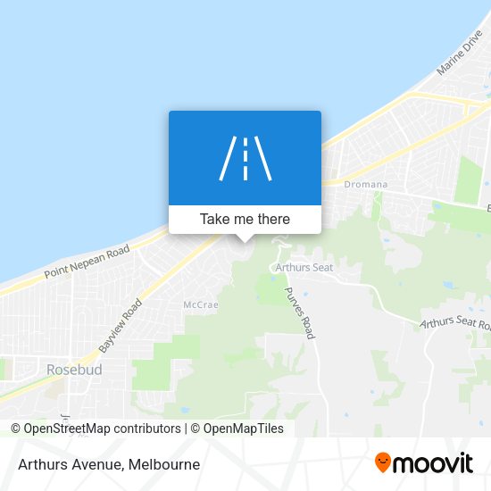 Arthurs Avenue map