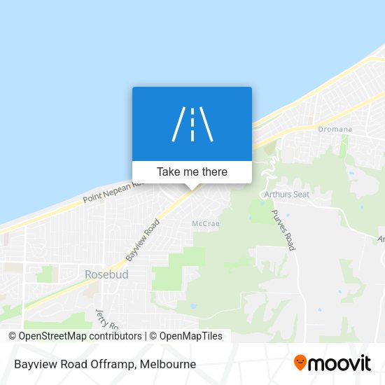Bayview Road Offramp map