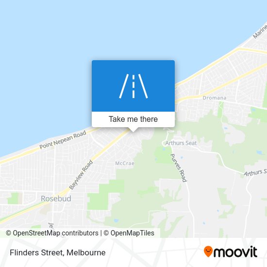 Flinders Street map