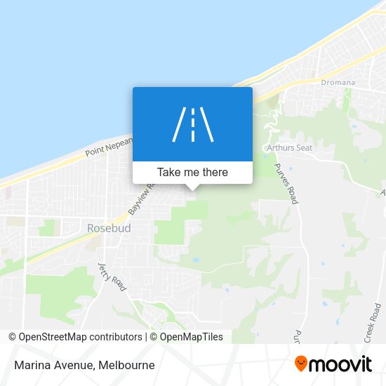 Marina Avenue map
