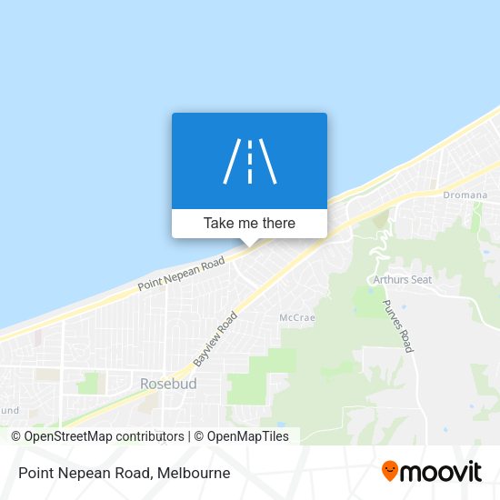 Point Nepean Road map