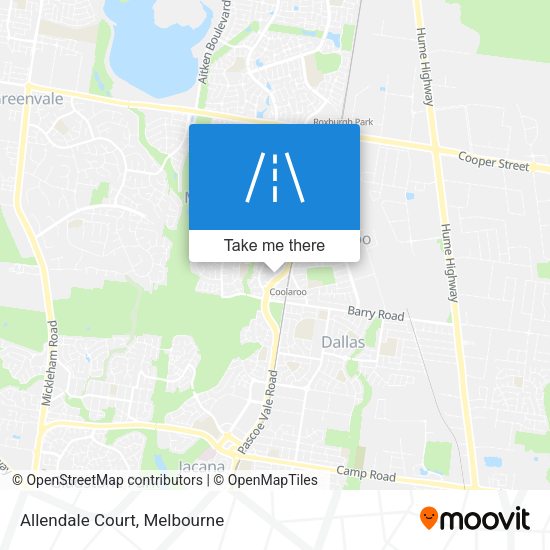 Allendale Court map