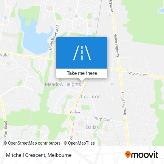 Mitchell Crescent map