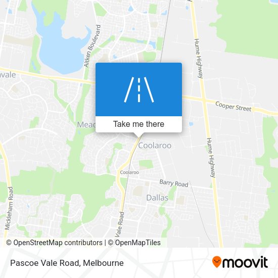 Pascoe Vale Road map