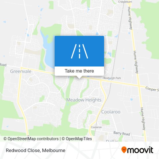 Redwood Close map