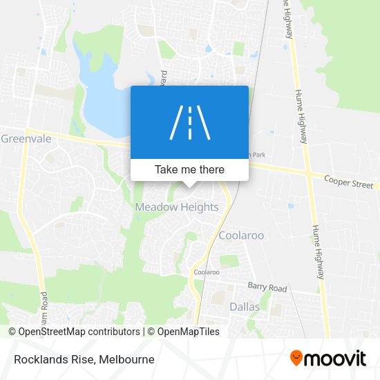 Rocklands Rise map
