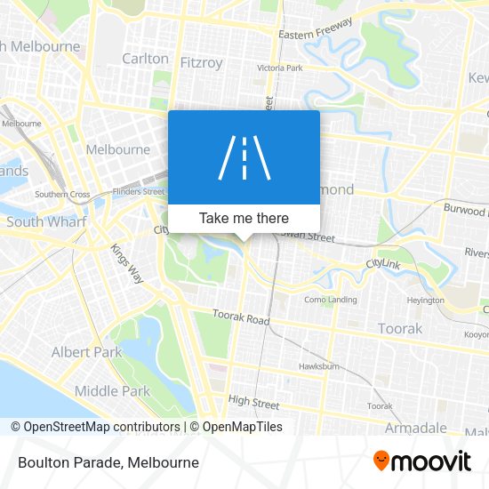 Boulton Parade map