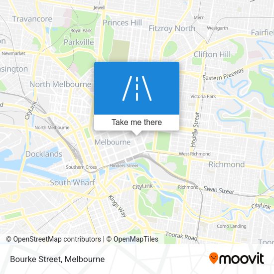Bourke Street map