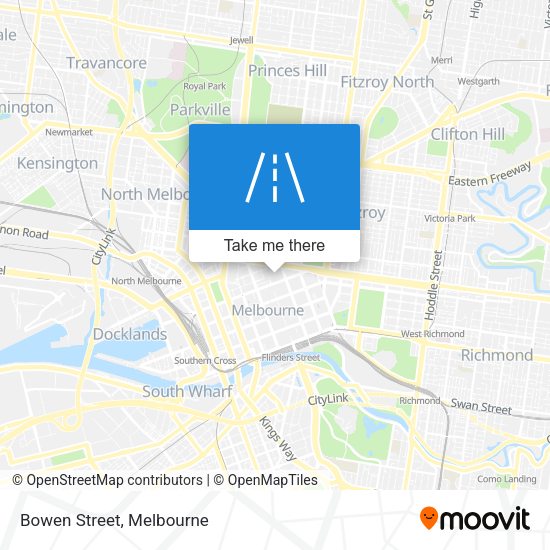 Bowen Street map