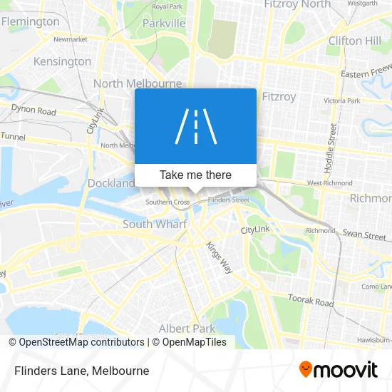 Flinders Lane map