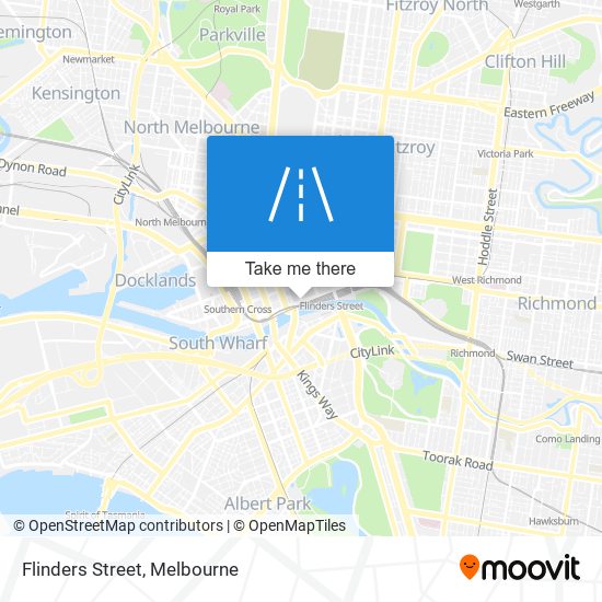 Flinders Street map