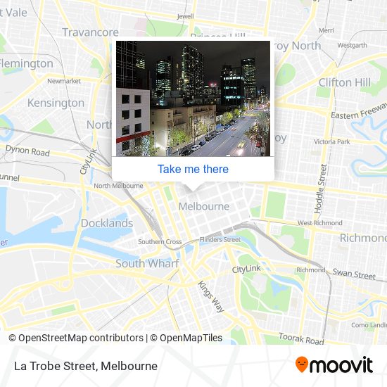 La Trobe Street map