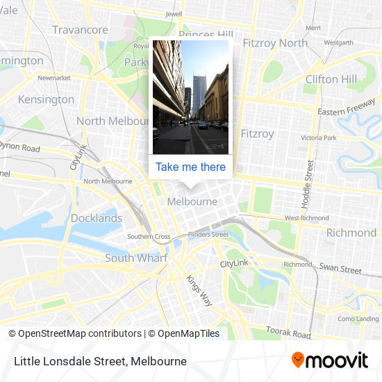 Little Lonsdale Street map