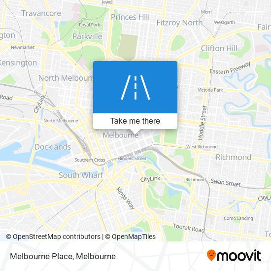 Melbourne Place map