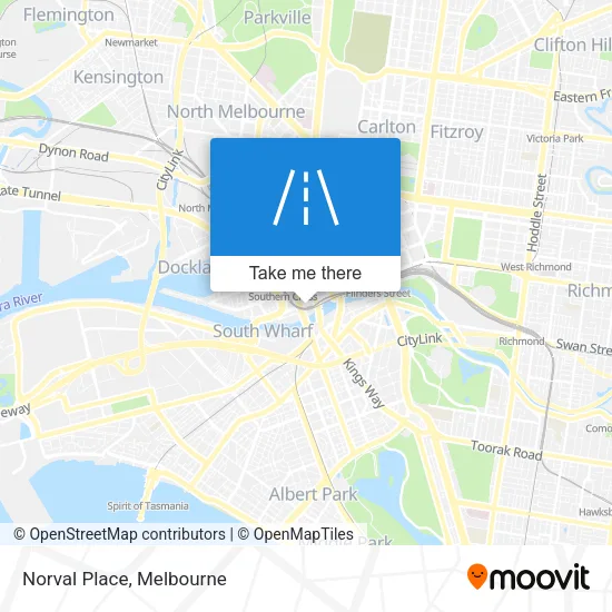 Norval Place map