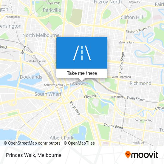 Princes Walk map