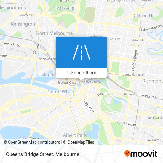 Queens Bridge Street map