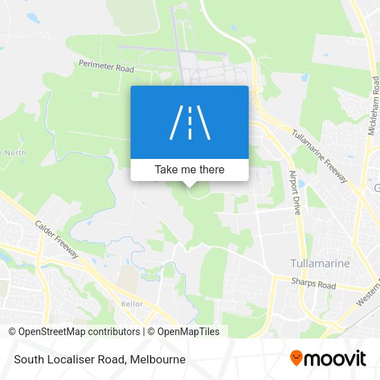 South Localiser Road map