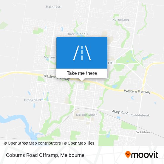 Coburns Road Offramp map