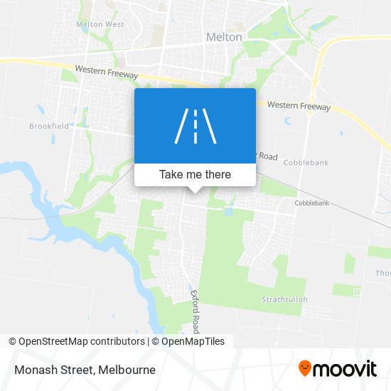 Monash Street map