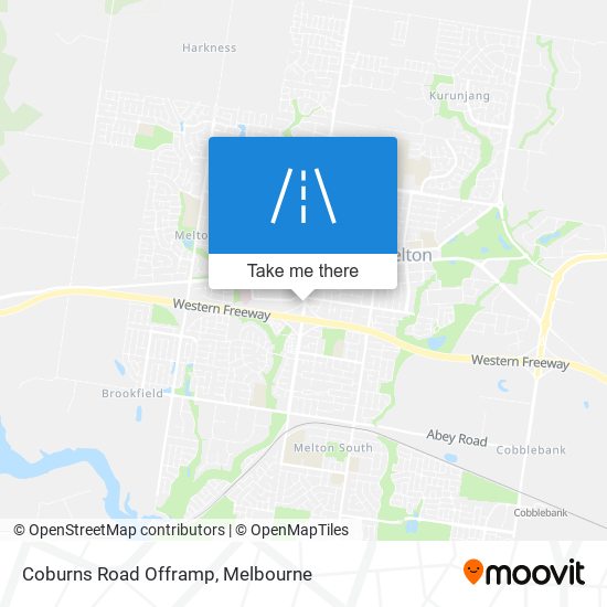 Mapa Coburns Road Offramp