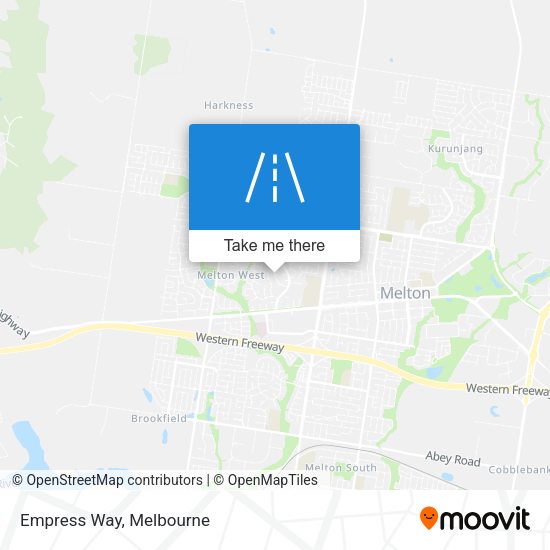 Empress Way map