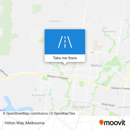 Hilton Way map