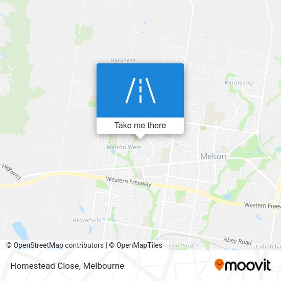 Homestead Close map