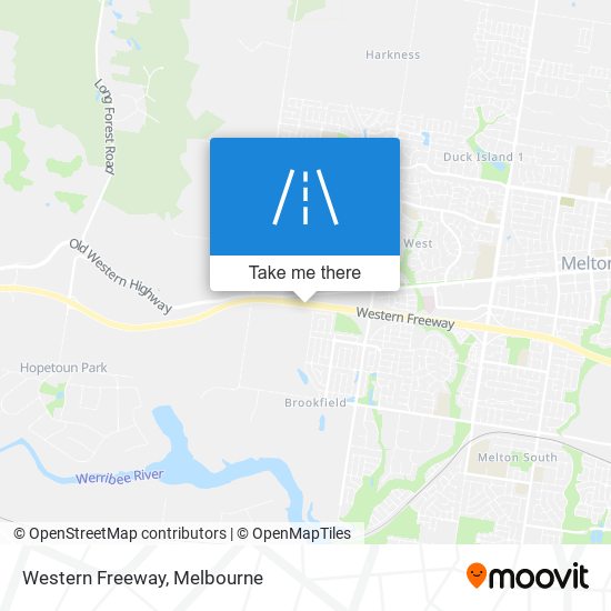 Mapa Western Freeway