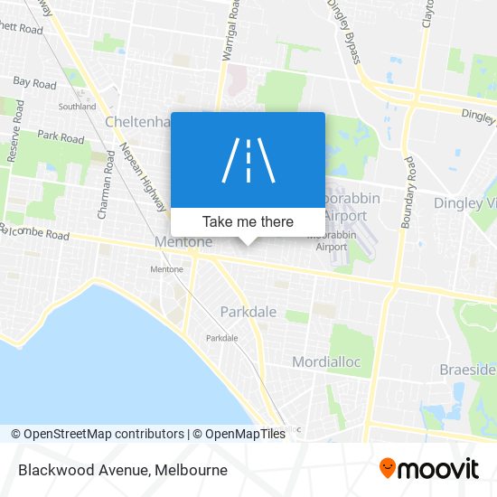 Mapa Blackwood Avenue