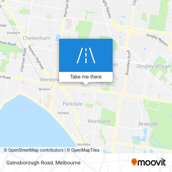 Gainsborough Road map