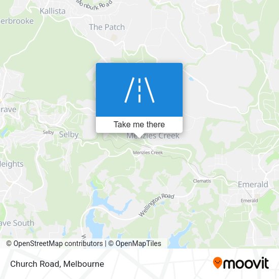 Church Road map