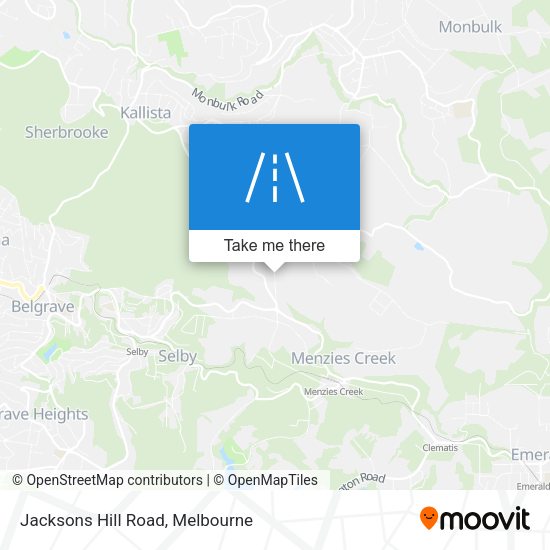 Jacksons Hill Road map