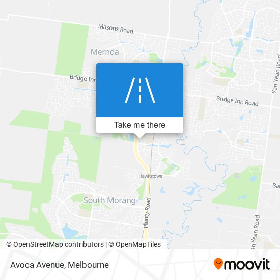 Mapa Avoca Avenue