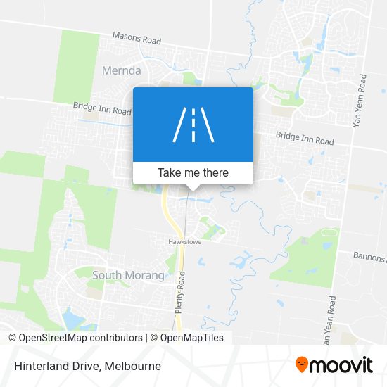 Hinterland Drive map