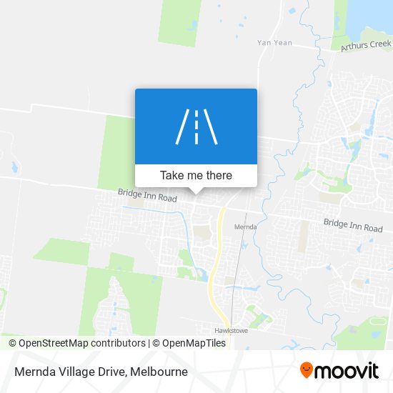 Mernda Village Drive map