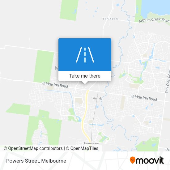 Powers Street map