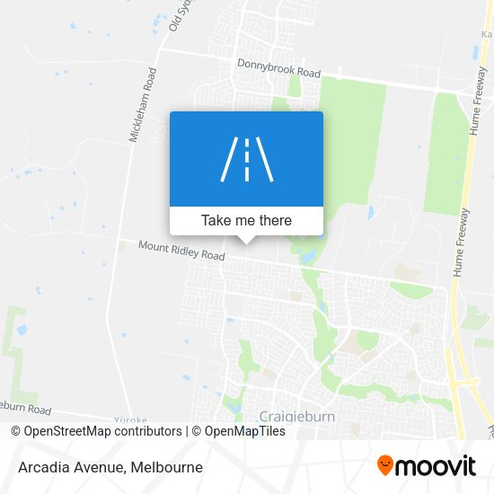 Arcadia Avenue map