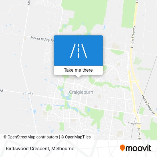 Birdswood Crescent map