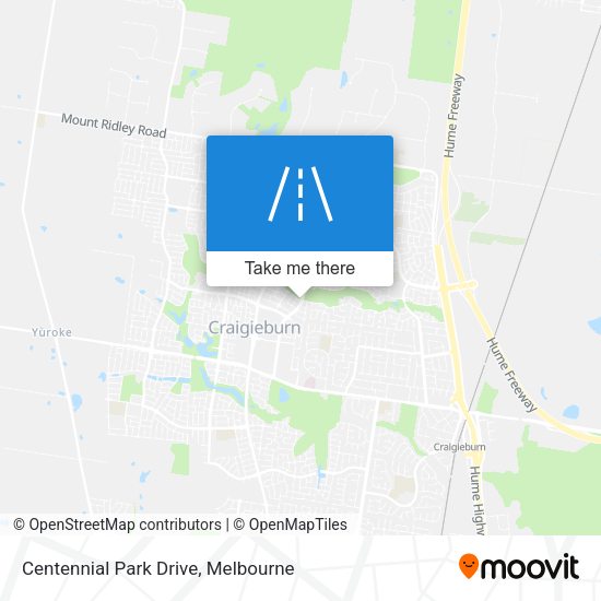 Centennial Park Drive map