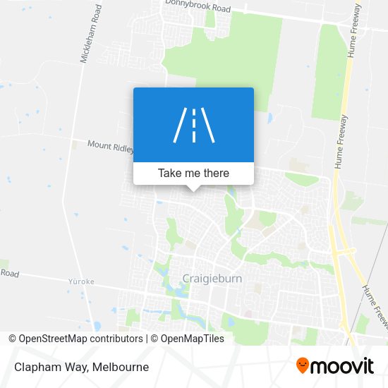 Clapham Way map
