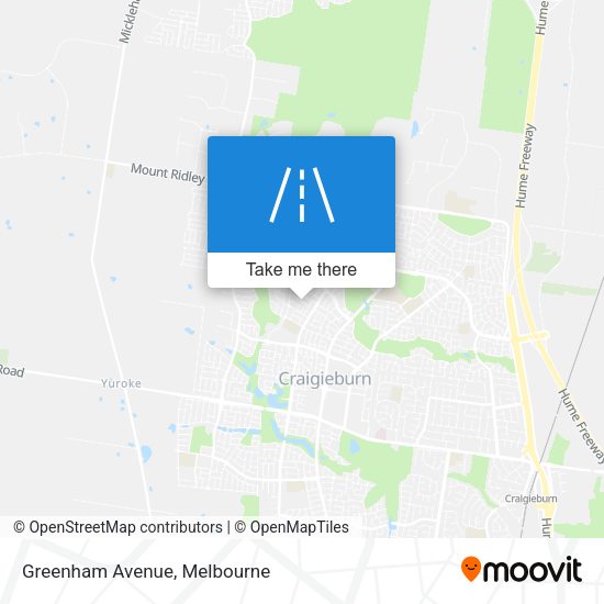 Greenham Avenue map